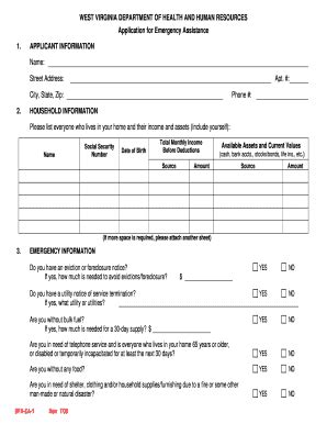 Emergency Assistance Forms